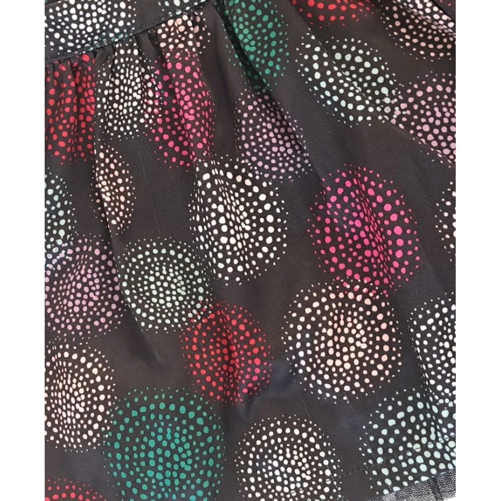 Cherokee Toddler‎ Skirt 4T Black Chiffon Circles 10"L Geometric Artsy Party - Picture 3 of 11